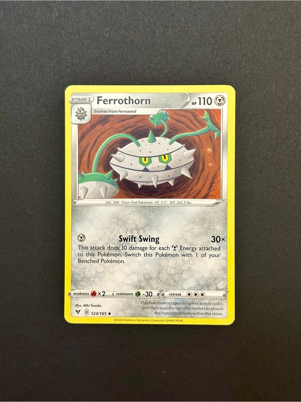 Ferrothorn Pokémon Card - 124/185 Vivid Voltage
